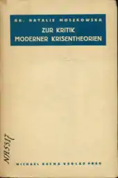 Foaia de titlu "Zur Kritik Moderner Krisentheorien"