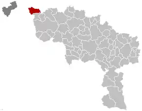 Mouscron în Provincia Hainaut