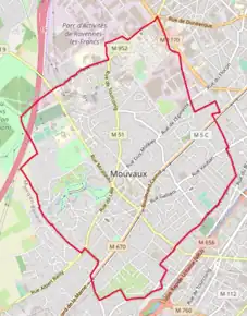 Poziția localității Mouvaux