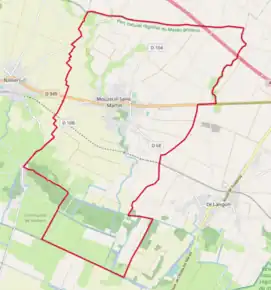 Poziția localității Mouzeuil-Saint-Martin