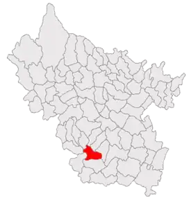 Poziția localității Movila Banului