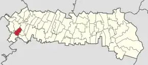 Poziția localității Movilița