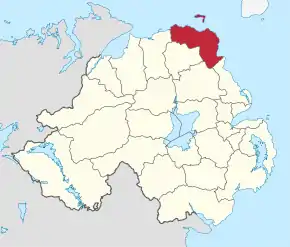 Poziția regiunii Moyle District