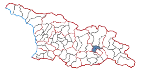 Poziția localității Mțheta