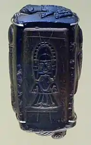 Matriță pentru producerea de tunjouri, ce poate să fie văzută în Muzeul Aurului din Bogotá, Columbia