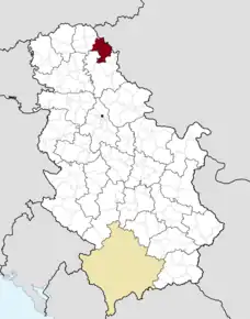 Poziția localității Chichinda Mare