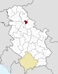 Poziția localității Covăcița