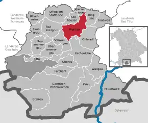 Poziția localității Murnau am Staffelsee