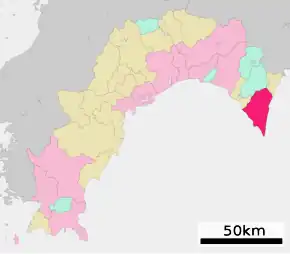 Poziția localității Muroto, Kochi