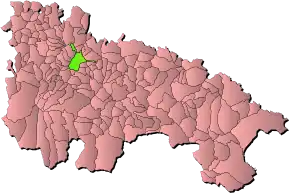 Poziția localității Nájera