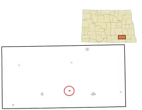 Poziția localității Wilson