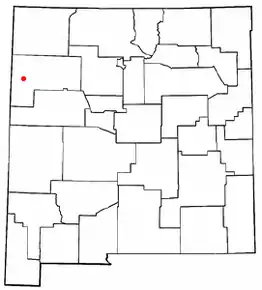 Poziția localității Gallup