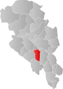 Poziția localității Etnedal