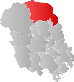 Poziția localității Comuna Tinn