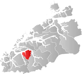 Poziția localității Sykkylven