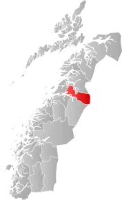 Poziția localității Fauske