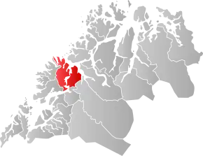 Poziția localității Lenvik