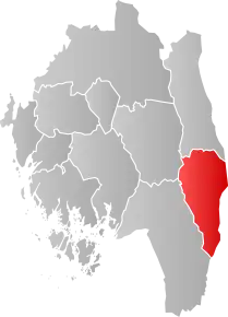 Poziția localității Comuna Aremark