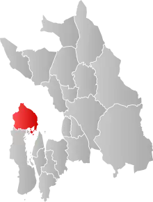 Poziția localității Comuna Bærum