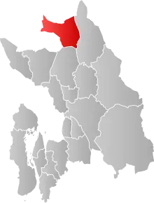 Poziția localității Comuna Hurdal