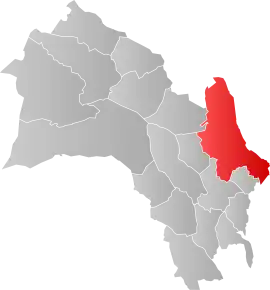 Poziția localității Ringerike