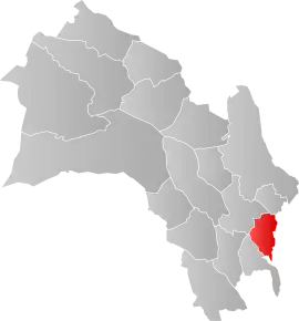 Poziția localității Lier