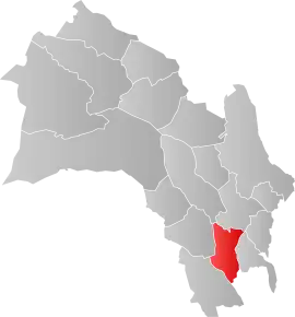 Poziția localității Comuna Øvre Eiker