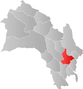Poziția localității Comuna Modum