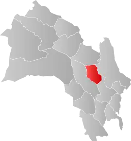 Poziția localității Krødsherad