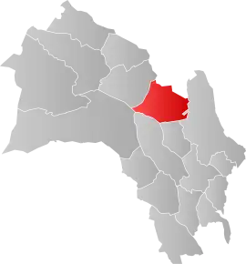 Poziția localității Comuna Flå