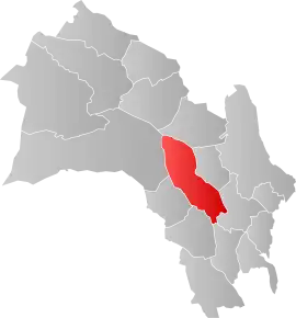 Poziția localității Sigdal