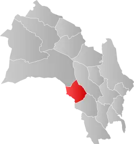 Poziția localității Comuna Rollag