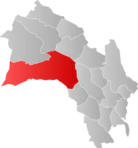 Poziția localității Comuna Nore og Uvdal