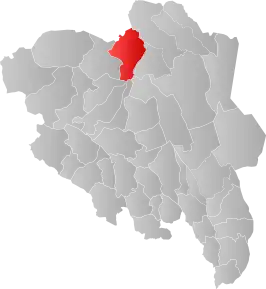 Poziția localității Folldal