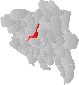 Poziția localității Comuna Sør-Fron