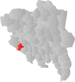 Poziția localității Comuna Vestre Slidre