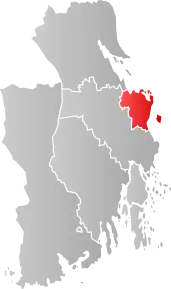 Poziția localității Comuna Horten