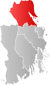 Poziția localității Comuna Holmestrand