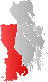 Poziția localității Larvik