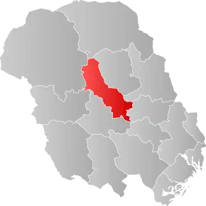 Poziția localității Seljord