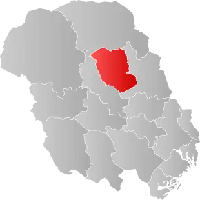 Poziția localității Comuna Hjartdal