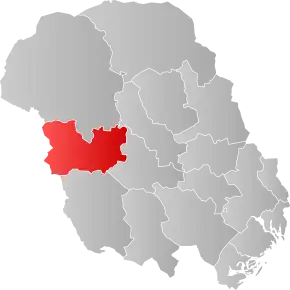 Poziția localității Comuna Tokke