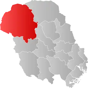 Poziția localității Comuna Vinje