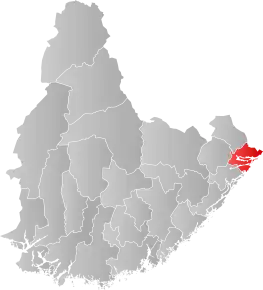 Poziția localității Comuna Risør