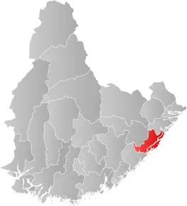 Poziția localității Arendal