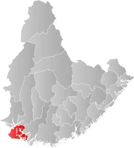 Poziția localității Comuna Farsund