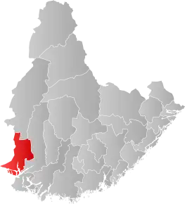 Poziția localității Comuna Flekkefjord