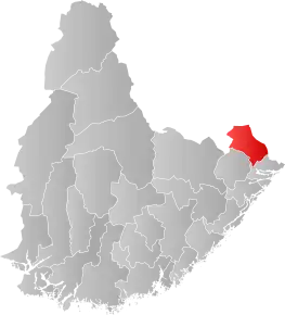 Poziția localității Gjerstad