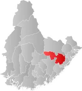 Poziția localității Comuna Froland