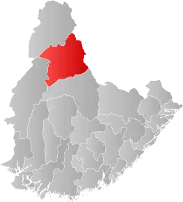 Poziția localității Comuna Valle